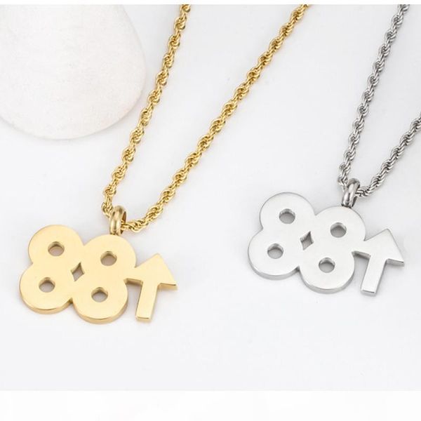 u beichong hip hop hip hop stainless steel necklace rich brian 88 rising digital men and women pendant necklace charms jewelry, Silver
u beichong hip hop hip hop stainless steel necklace rich brian 88 rising digital men and women pendant necklace charms jewelry, Silver