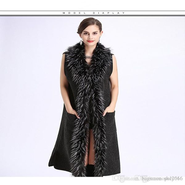 selling autumn and winter new women's sweaters faux fur long sleeveless cardigan ladies jacket winter fashion warm casual coat, Black
selling autumn and winter new women's sweaters faux fur long sleeveless cardigan ladies jacket winter fashion warm casual coat, Black