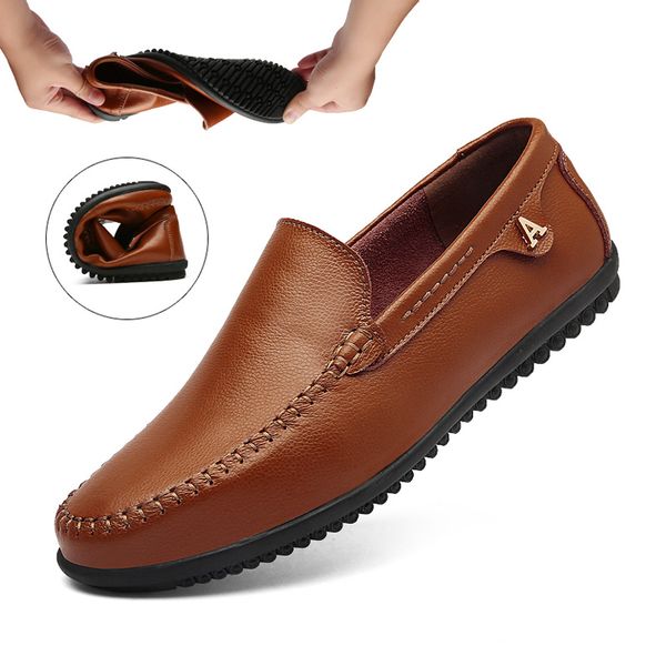 fevral genuine leather men casual shoes brand 2020 men loafers breathable moccasins slip on flat driving shoes plus size 37~47, Black
fevral genuine leather men casual shoes brand 2020 men loafers breathable moccasins slip on flat driving shoes plus size 37~47, Black