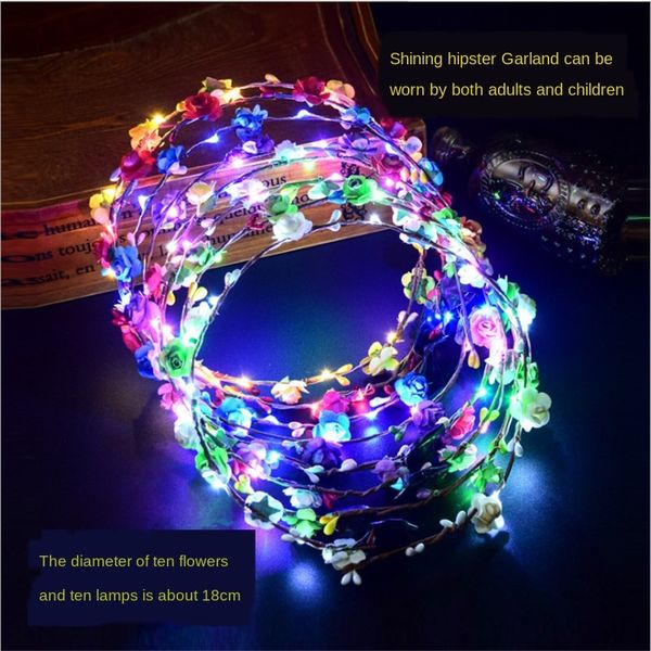 girls toy luminous wreath headring rattan headwear led light concert children with lights luminous string lamp toy string lamp, Slivery;white
girls toy luminous wreath headring rattan headwear led light concert children with lights luminous string lamp toy string lamp, Slivery;white