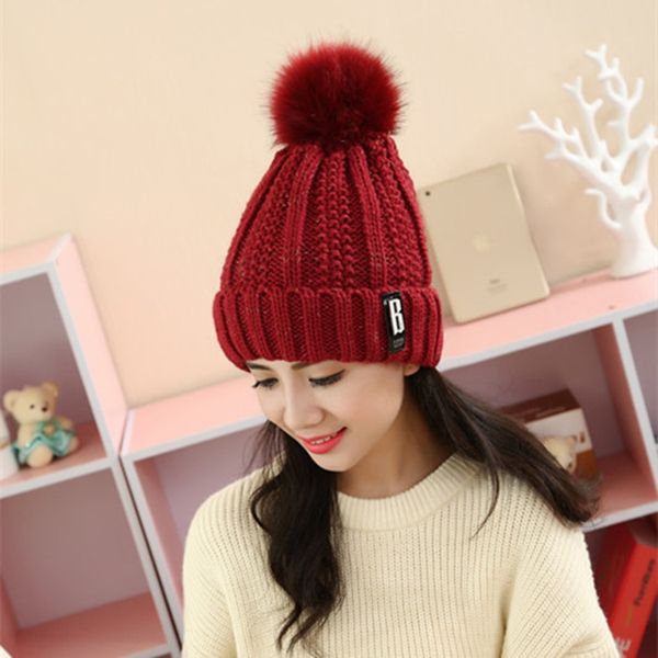 new fashion letter label plush warm cap wool ball cap thickened fashion fur ball hat warm winter knitted wool hat, Blue;gray
new fashion letter label plush warm cap wool ball cap thickened fashion fur ball hat warm winter knitted wool hat, Blue;gray