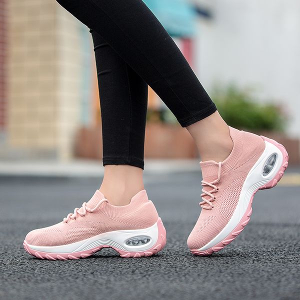 casual shoes women's socks shoes height increasing air soles slow walking breathable pump street retro women fashion, Black
casual shoes women's socks shoes height increasing air soles slow walking breathable pump street retro women fashion, Black