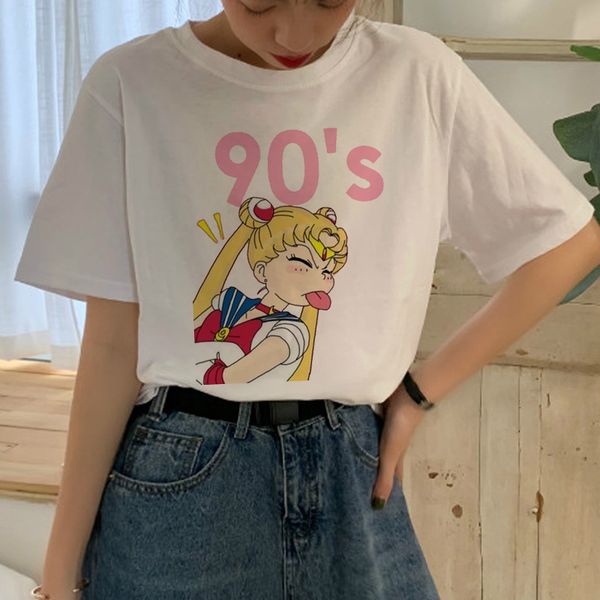 sailor moon harajuku t shirt women ullzang kawaii cartoon aesthetic t-shirt cute 90s graphic tshirt korean style tee female, White
sailor moon harajuku t shirt women ullzang kawaii cartoon aesthetic t-shirt cute 90s graphic tshirt korean style tee female, White