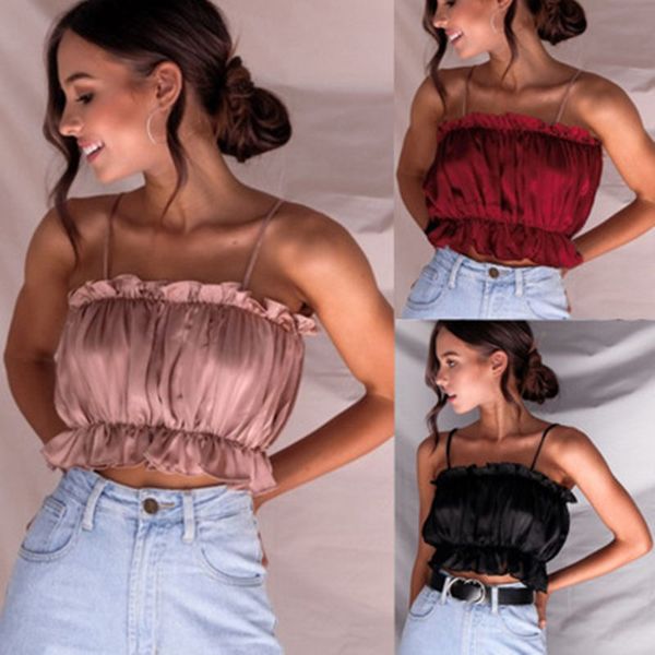 blackday strap wild vest pleated tube crop fashion wild short woman solid clothes, White
blackday strap wild vest pleated tube crop fashion wild short woman solid clothes, White
