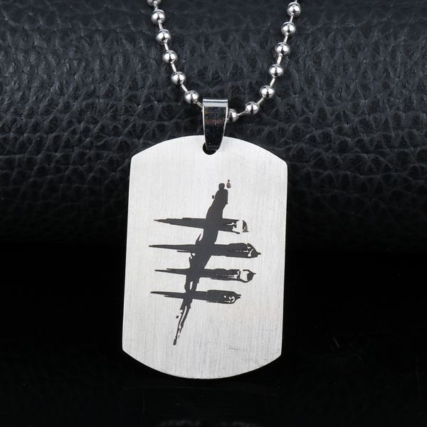 dead by daylight logo dog tags pendants collier beads chain hip hop necklace, Silver
dead by daylight logo dog tags pendants collier beads chain hip hop necklace, Silver