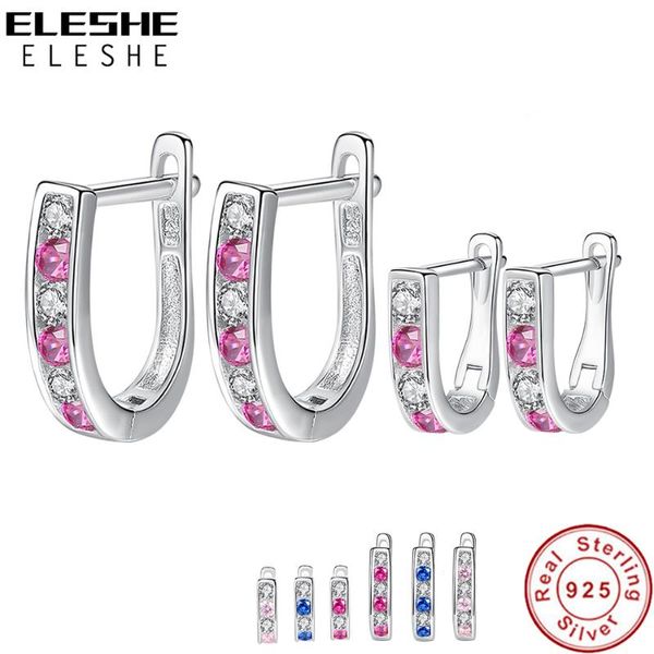 eleshe 100% 925 sterling silver hoop earrings for women 4 color lucky cubic zircon earrings girls jewelry gift 2020, Golden;silver
eleshe 100% 925 sterling silver hoop earrings for women 4 color lucky cubic zircon earrings girls jewelry gift 2020, Golden;silver