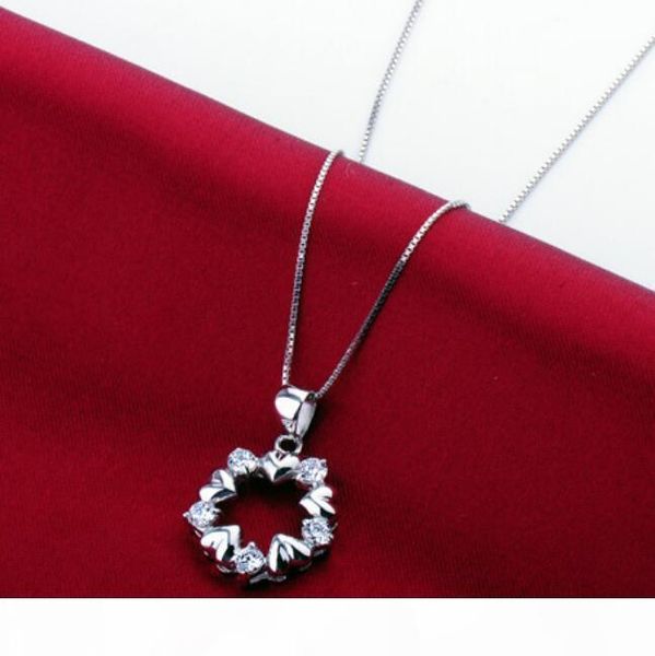 luxury jewelry s925 sterling silver five heart firve zircon circle round pendant for women fashion
luxury jewelry s925 sterling silver five heart firve zircon circle round pendant for women fashion