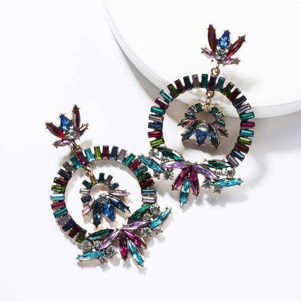 exaggerated multi-layer ring acrylic diamond flower full diamond earrings female temperament earrings earrings, Golden
exaggerated multi-layer ring acrylic diamond flower full diamond earrings female temperament earrings earrings, Golden