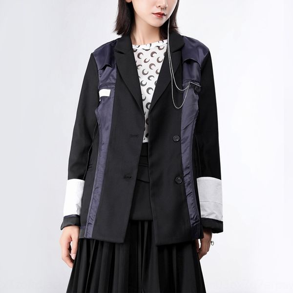 small coat 2020 summer new korean style double-sided casual suit women's fashionable mid-length suit coat, White;black
small coat 2020 summer new korean style double-sided casual suit women's fashionable mid-length suit coat, White;black