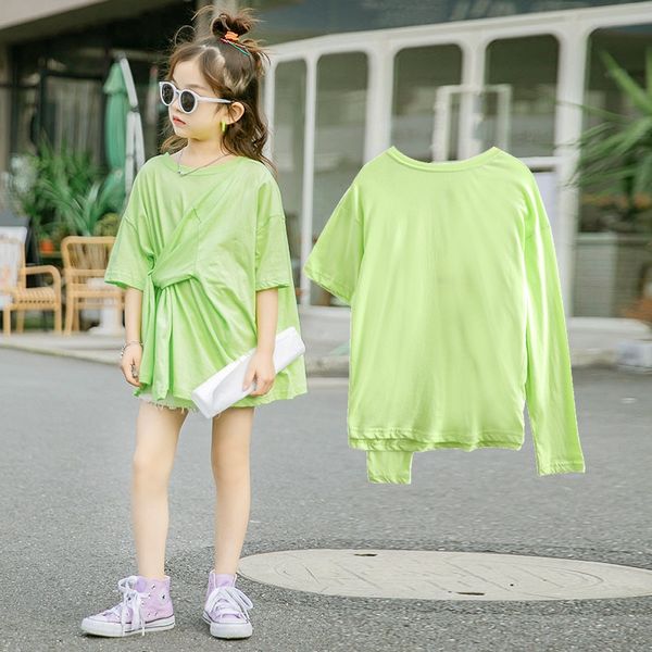 9u6of parent-child girl short-sleeved 2020 summer new korean style medium and large children t- loose t-shirt children irregular shirt batch, Blue
9u6of parent-child girl short-sleeved 2020 summer new korean style medium and large children t- loose t-shirt children irregular shirt batch, Blue