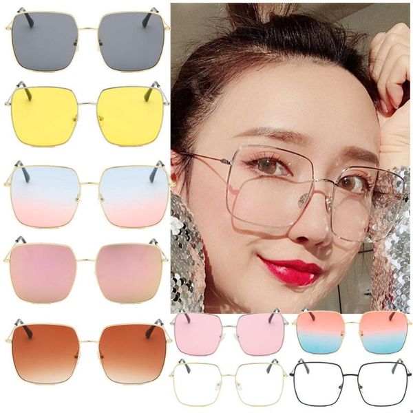 retro square sunglasses women brand designer metal oversized sun glasses men fashion gradient shades big frame wholesale, White;black
retro square sunglasses women brand designer metal oversized sun glasses men fashion gradient shades big frame wholesale, White;black