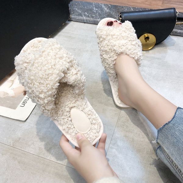 winter women house slippers faux fur fashion woolpack warm shoes woman slip on flats female slides indoor furry slippers, Black
winter women house slippers faux fur fashion woolpack warm shoes woman slip on flats female slides indoor furry slippers, Black