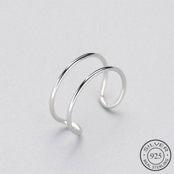 minimalist geometric double line adjustable ring genuine 925 sterling silver trendy fine jewelry for charm women bijoux
minimalist geometric double line adjustable ring genuine 925 sterling silver trendy fine jewelry for charm women bijoux