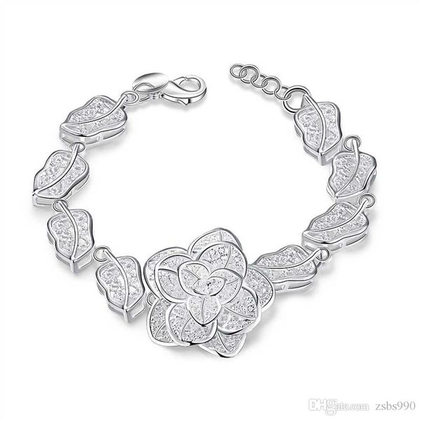 fashion 925 sterling silver rose flower charm bracelet women 8 inch long 10pcs, Black
fashion 925 sterling silver rose flower charm bracelet women 8 inch long 10pcs, Black