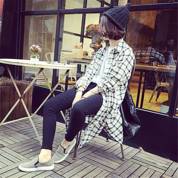 2020 spring new style loose plaid mid-length split fashionable all-match shirt shirt long sleeve large size women's clothing, White
2020 spring new style loose plaid mid-length split fashionable all-match shirt shirt long sleeve large size women's clothing, White