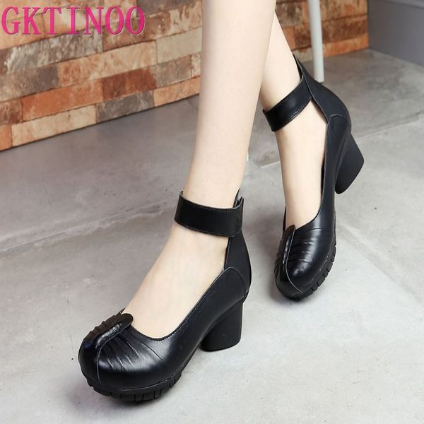 gktinoo 2020 genuine leather women shoes summer thick med heels work dress shoes pumps spring autumn women size 41, Black
gktinoo 2020 genuine leather women shoes summer thick med heels work dress shoes pumps spring autumn women size 41, Black