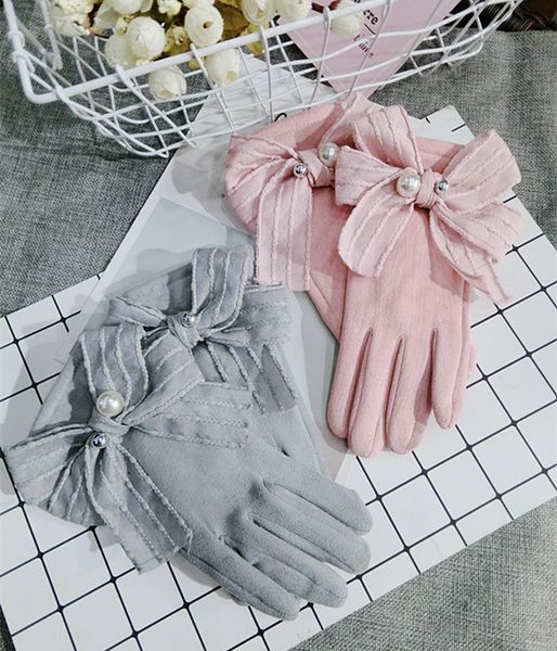 new korean warm pullover pullover style touch screen five-finger suede solid color jumper bow size pearl cute warm gloves, Blue;gray
new korean warm pullover pullover style touch screen five-finger suede solid color jumper bow size pearl cute warm gloves, Blue;gray