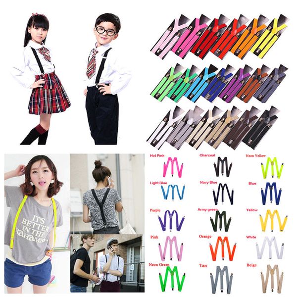 15 colors men women child kids clip-on suspenders elastic y-shape adjustable braces, Black;white
15 colors men women child kids clip-on suspenders elastic y-shape adjustable braces, Black;white