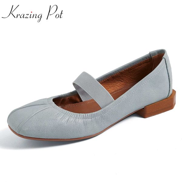 krazing pot basic full grain leather low heels square toe slip on soft leather comfortable shoes ballet dancer women pumps l60, Black
krazing pot basic full grain leather low heels square toe slip on soft leather comfortable shoes ballet dancer women pumps l60, Black