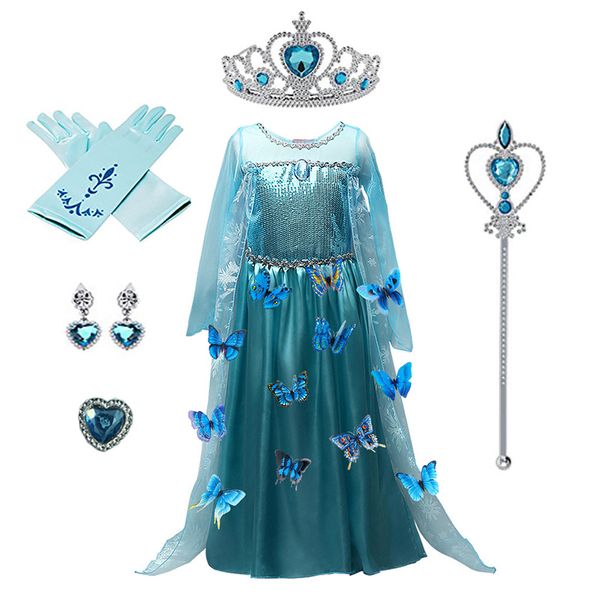 2020 new blue baby girls kids frozen costume dress snow princess queen dress up children's party gown cosplay tulle dress 3-8y t200709, Red;yellow
2020 new blue baby girls kids frozen costume dress snow princess queen dress up children's party gown cosplay tulle dress 3-8y t200709, Red;yellow