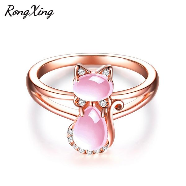 rongxing rose gold filled pink stone cute cat rings for women white crystal animal finger ring girls lovely jewelry lover gifts, Golden;silver
rongxing rose gold filled pink stone cute cat rings for women white crystal animal finger ring girls lovely jewelry lover gifts, Golden;silver