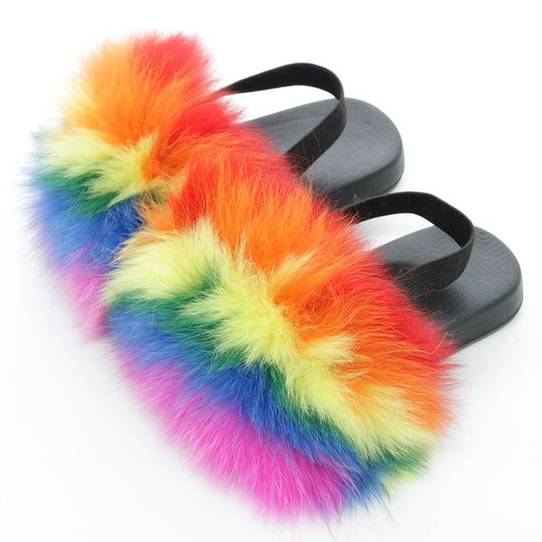 mudibear kids rainbow plush slippers children cute shoes fur slides fluffy raccoon sandals furry elastic band flip flops, Black;grey
mudibear kids rainbow plush slippers children cute shoes fur slides fluffy raccoon sandals furry elastic band flip flops, Black;grey