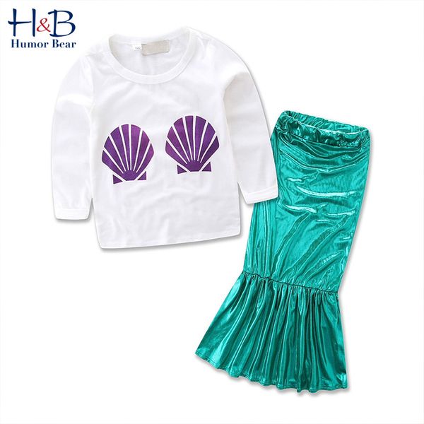 humor bear 2020 fashion europe& children's clothing sets atumn fashion girl mermaid set print long sleeve skirt 2pcs suit, White
humor bear 2020 fashion europe& children's clothing sets atumn fashion girl mermaid set print long sleeve skirt 2pcs suit, White