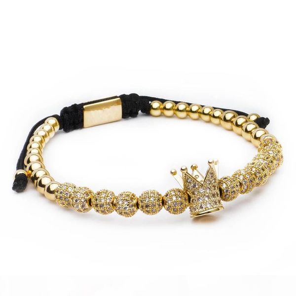 k men jewellery bileklik slivery crown charm bracelets jewelry diy 4mm round beads braided bracelet female pulseira zircon, Black
k men jewellery bileklik slivery crown charm bracelets jewelry diy 4mm round beads braided bracelet female pulseira zircon, Black