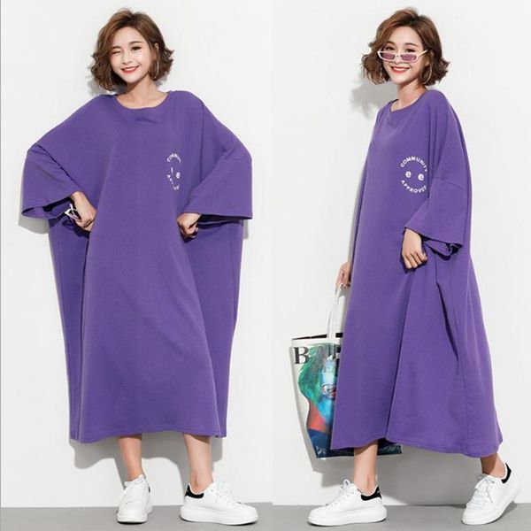 new spring and summer 2020 pregnant women's big size slim simple smiling face printed loose dress, White
new spring and summer 2020 pregnant women's big size slim simple smiling face printed loose dress, White