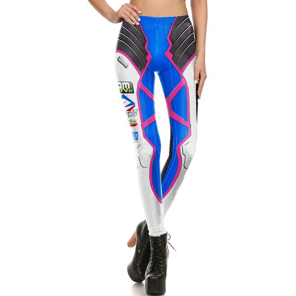 women leggings widowmaker cosplay super hero leggins striped printed legging pants, Black
women leggings widowmaker cosplay super hero leggins striped printed legging pants, Black