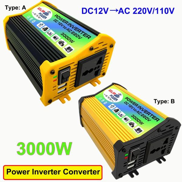3000w car power inverter solar converter adapter dual usb led display 12v to 220v/110v voltage transformer modified sine wave
3000w car power inverter solar converter adapter dual usb led display 12v to 220v/110v voltage transformer modified sine wave