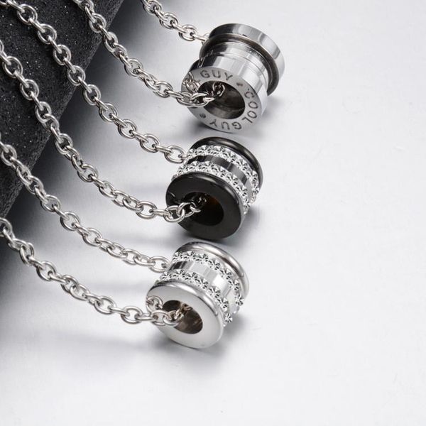 korean version of cylindrical stainless steel diamond pendant girl necklace charm fashion accessories wholesale postage, Silver
korean version of cylindrical stainless steel diamond pendant girl necklace charm fashion accessories wholesale postage, Silver