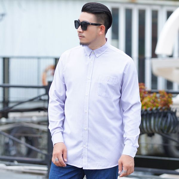 men's dress shirts fashion long sleeve spring summer casual stripe oversize large size business shirt, White;black
men's dress shirts fashion long sleeve spring summer casual stripe oversize large size business shirt, White;black