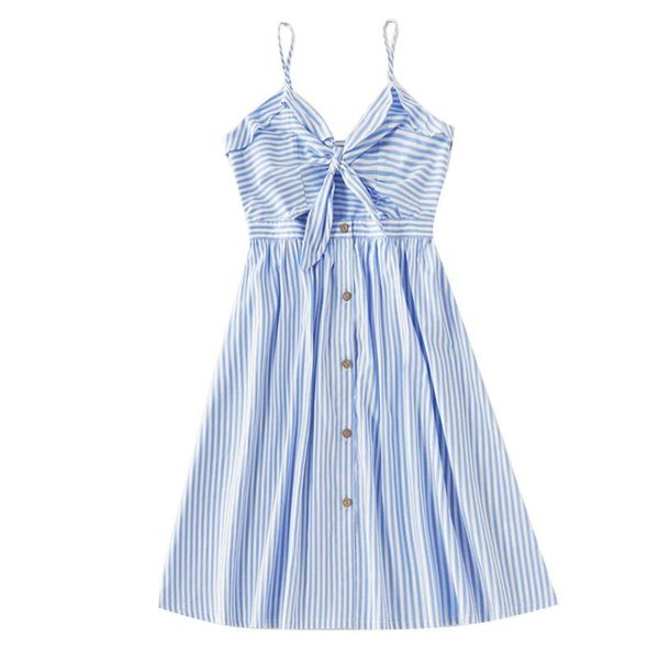 mommy and me dress matching outfits summer v-neck strap fashion sleeveless striped dress for mother and daughter, Blue
mommy and me dress matching outfits summer v-neck strap fashion sleeveless striped dress for mother and daughter, Blue