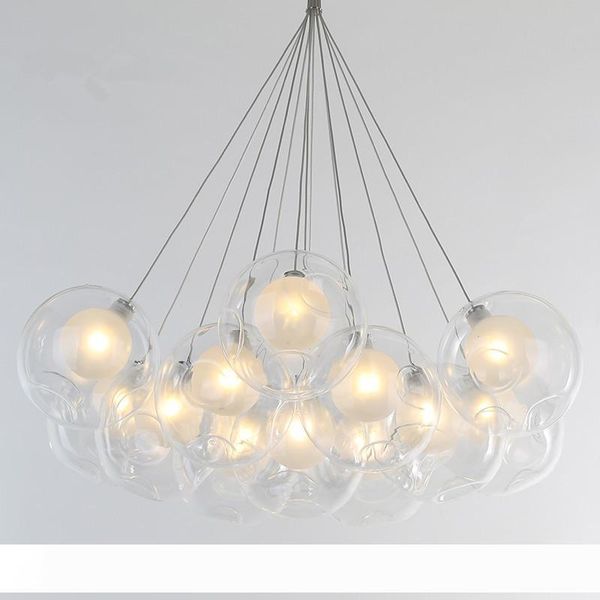 Modern Metal LED Pendant Lights 1 3 7 13 19 Heads Clear Glass Ball Lampshade Hanglamp 110-220V E27 Bedroom pendant lamp
Modern Metal LED Pendant Lights 1 3 7 13 19 Heads Clear Glass Ball Lampshade Hanglamp 110-220V E27 Bedroom pendant lamp