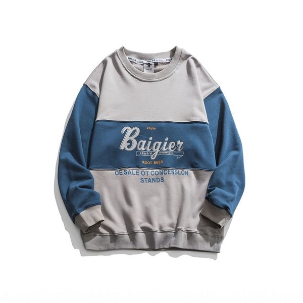 autumn men's long-sleeved sweater tooling contrast color letter printing loose round neck sweater men's fashion, Black
autumn men's long-sleeved sweater tooling contrast color letter printing loose round neck sweater men's fashion, Black