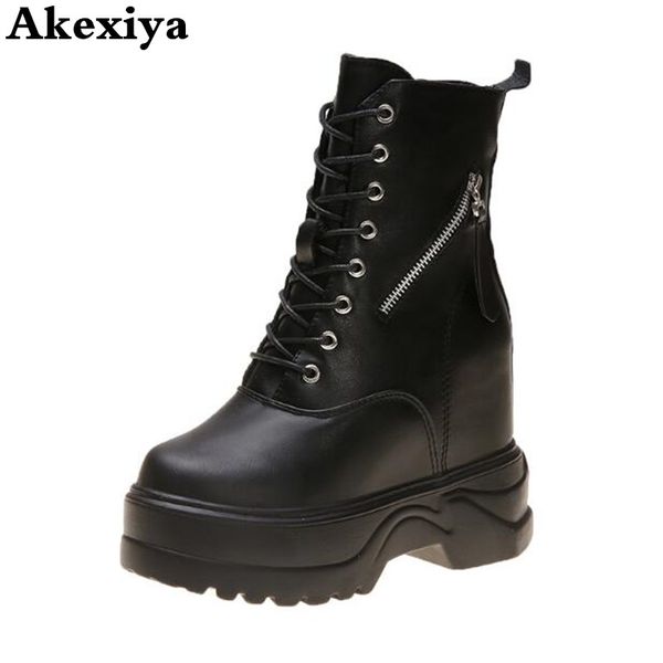 fashion zipper flat shoes woman high heel platform pu leather boots lace up women shoes ankle boots girls 35-40, Black
fashion zipper flat shoes woman high heel platform pu leather boots lace up women shoes ankle boots girls 35-40, Black
