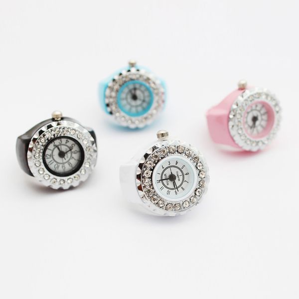 9 colors fashion women girls crystal ring watch jewelry steel stretchy quartz finger watches gifts accessories ll@17, Slivery;brown
9 colors fashion women girls crystal ring watch jewelry steel stretchy quartz finger watches gifts accessories ll@17, Slivery;brown