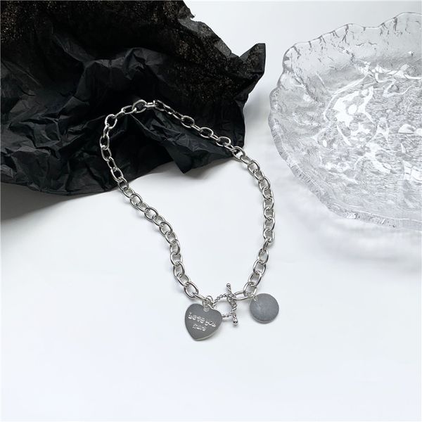 europe and the united states punk necklace female tide temperament hip-hop collarbone chain cold wind necklace female love, Silver
europe and the united states punk necklace female tide temperament hip-hop collarbone chain cold wind necklace female love, Silver