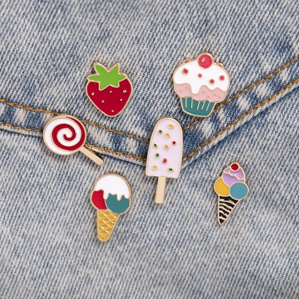 new food cartoon cute brooches ice cream cake lollipop strawberry enamel pins fashion jewelry gift for women men lapel denim shirts badge, Gray
new food cartoon cute brooches ice cream cake lollipop strawberry enamel pins fashion jewelry gift for women men lapel denim shirts badge, Gray