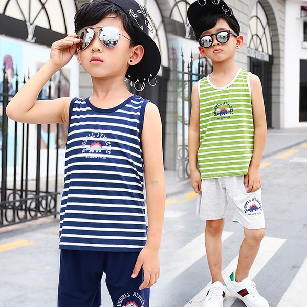 g1cqg 2020 summer clothes children's striped vest suit boys' baby sleeveless shorts medium and large vest shorts pajamas children
g1cqg 2020 summer clothes children's striped vest suit boys' baby sleeveless shorts medium and large vest shorts pajamas children