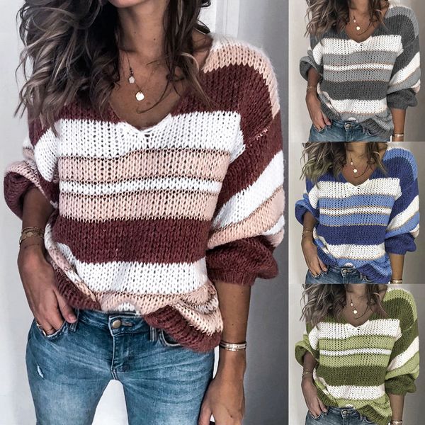ndnqe women's 2019 winter new solid color stitching casual v-neck striped women's 2019 winter new solid color stitching casual v-n, White;black
ndnqe women's 2019 winter new solid color stitching casual v-neck striped women's 2019 winter new solid color stitching casual v-n, White;black