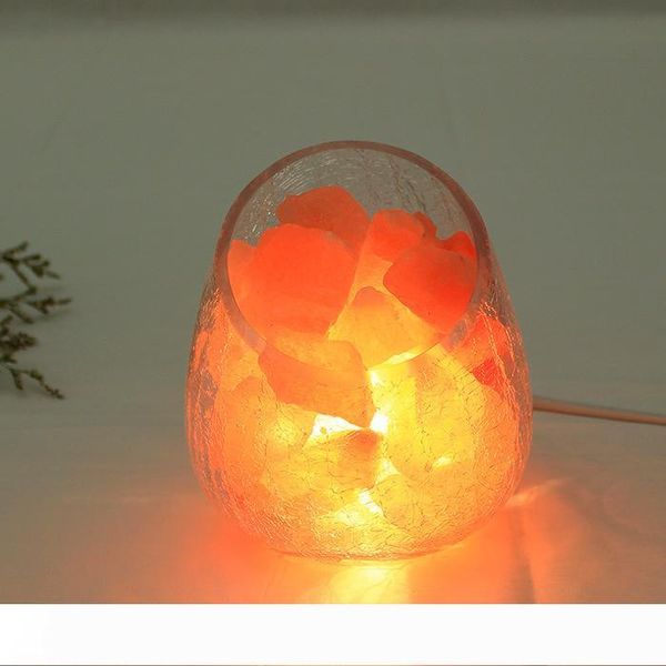 himalayan natural crystal salt table lamp mineral rock light dimmable crackle glass egg ball lampshade air purification therapy mineral rock
himalayan natural crystal salt table lamp mineral rock light dimmable crackle glass egg ball lampshade air purification therapy mineral rock
