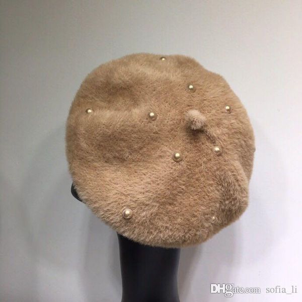 winter designer women's hat 2019 new christmas hat luxury pearl beret rabbit wool warm fashion accessories
winter designer women's hat 2019 new christmas hat luxury pearl beret rabbit wool warm fashion accessories