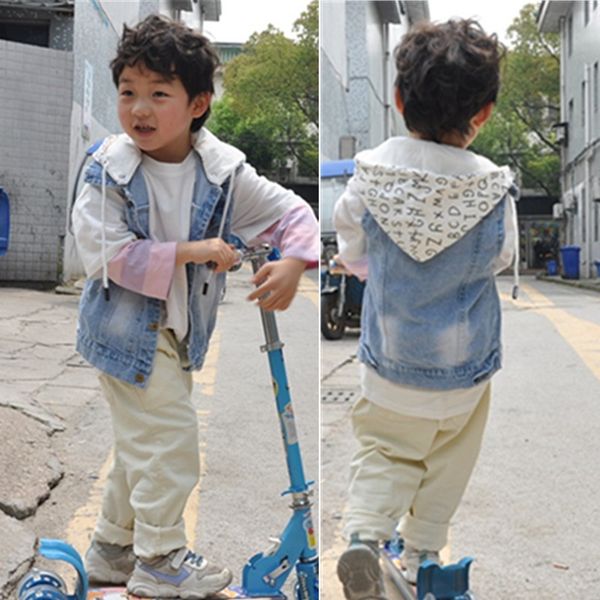 fashion korean style clothing vest wear denim hooded children's autumn new children's hat vest, Camo
fashion korean style clothing vest wear denim hooded children's autumn new children's hat vest, Camo