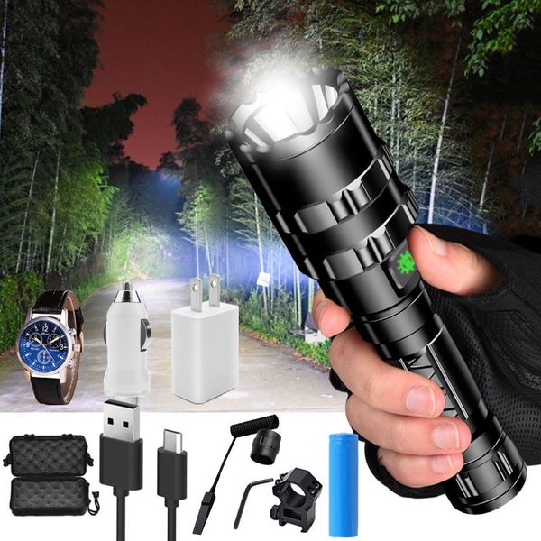 flashlights torches super bright led usb torch l2power 18650 rechargeable green red waterproof lamp hunting camping outdoor
flashlights torches super bright led usb torch l2power 18650 rechargeable green red waterproof lamp hunting camping outdoor