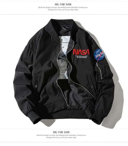 designer nasa pilot warm flight windbreaker men jackets winter clothing jacket thick treetwear baseball coat hip hop bomber autumn plus pbpn, Black
designer nasa pilot warm flight windbreaker men jackets winter clothing jacket thick treetwear baseball coat hip hop bomber autumn plus pbpn, Black