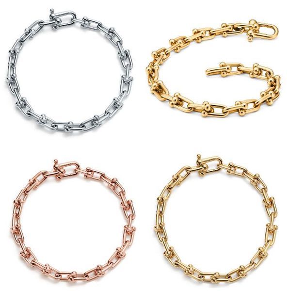 original hardware series bracelet 925 silver temperament simple female men u-shaped chain bracelet for diy charms, Golden;silver
original hardware series bracelet 925 silver temperament simple female men u-shaped chain bracelet for diy charms, Golden;silver