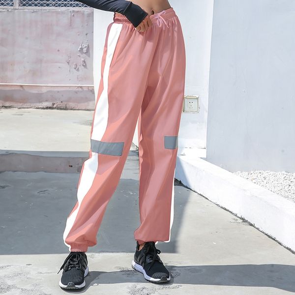 yoga new loose sports sports women's fashion brand personalized reflective night running pants fitness pants, White;red
yoga new loose sports sports women's fashion brand personalized reflective night running pants fitness pants, White;red