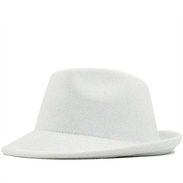 simple white wool felt hat cowboy jazz cap trend trilby fedoras hat panama cap chapeau band for men women 56-58cm, Blue;gray
simple white wool felt hat cowboy jazz cap trend trilby fedoras hat panama cap chapeau band for men women 56-58cm, Blue;gray